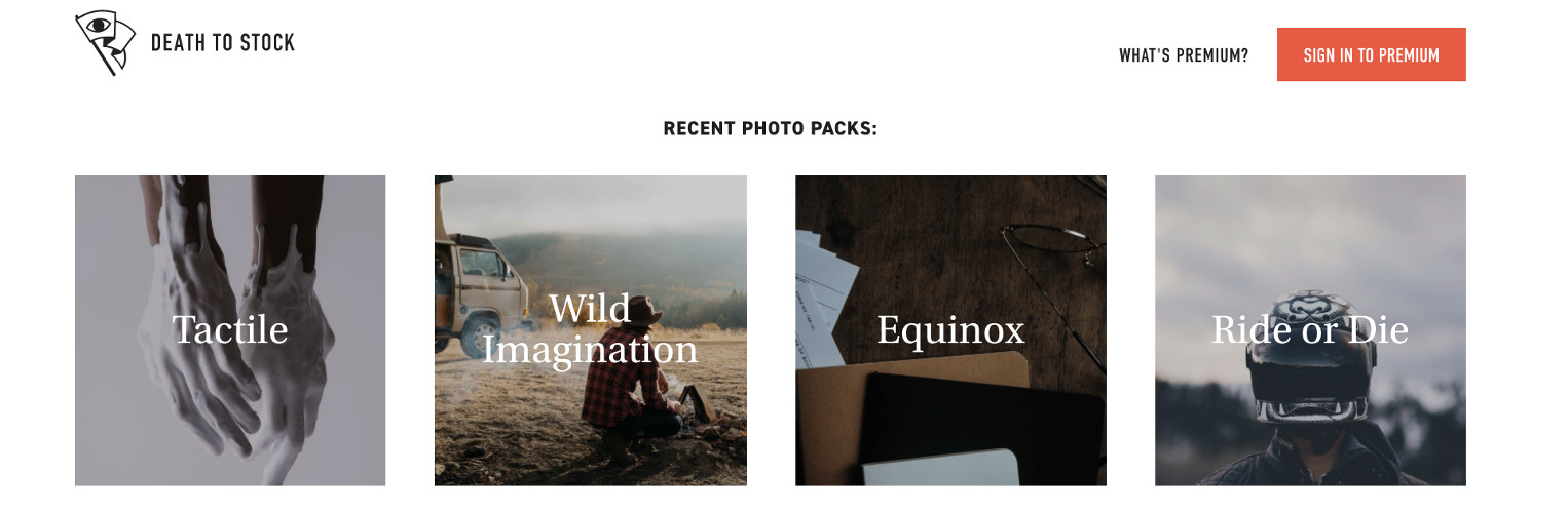 Death to the Stock Photo Screenshot